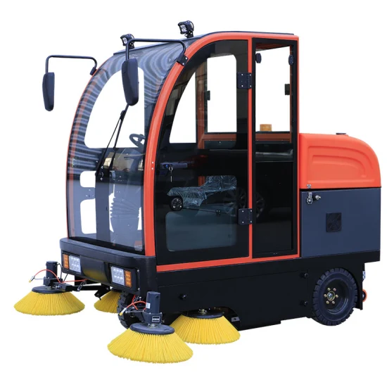 2023 Automatic Ride on Battery Powered Electric Road Steet Floor Sweeper Sweeping/Cleaning/Washing/Scrubbing Machine for Industrial/Warehouse/Workshop
